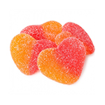 Sugared Peach Hearts